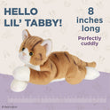 Lil' Tabby Cat Plush 8" Orange and White Kitten by Bearington Collection