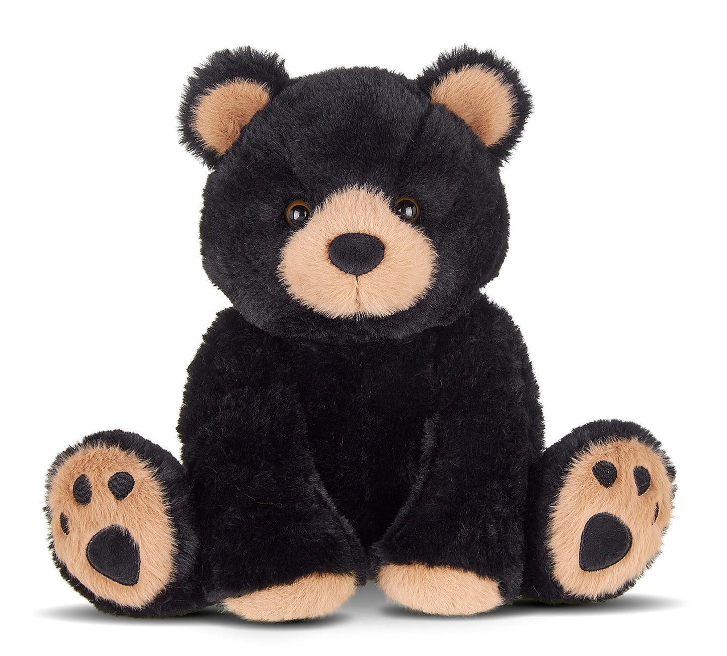 Bearington Collection Soft Plush Woody the Black Bear, 10 1/2" Stuffed Animal