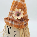 Primitive Plush Scarecrow Head Fall Decor, 11.5" Rustic Autumn Shelf Sitter