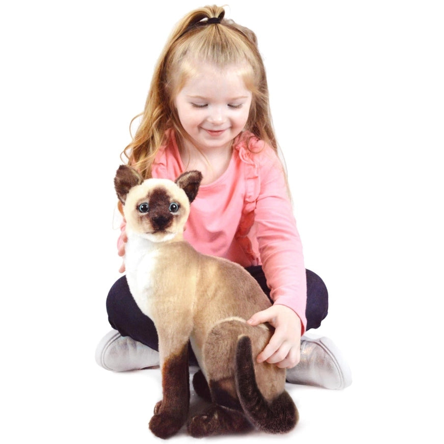 Stefan The Siamese Chocolate Point Cat, Kitty, 13" Plush Stuffed Animal