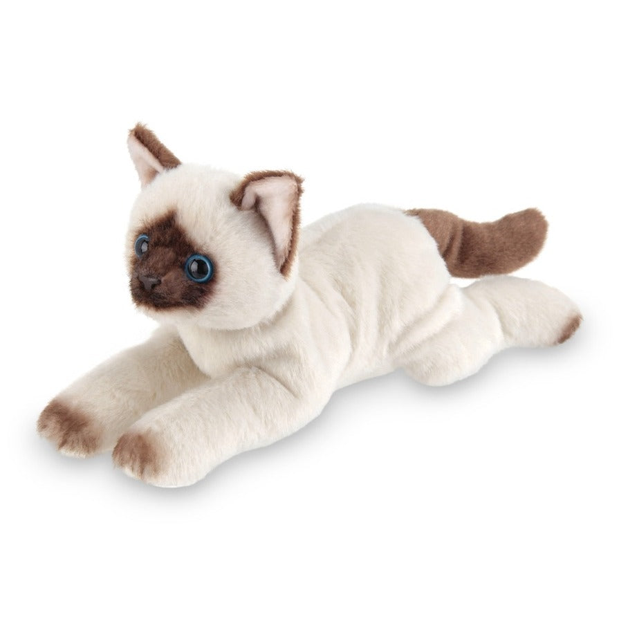 Bearington Collection Lil' Cleo the Siamese Cat, Kitten Plush 8" in Box