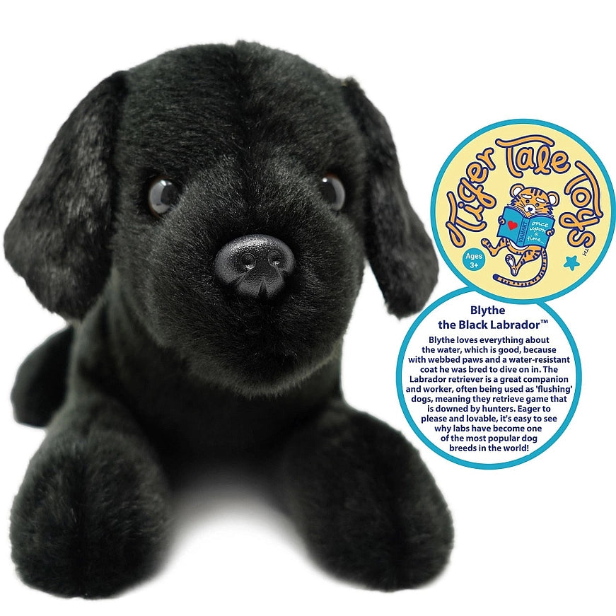 Blythe the Black Lab Puppy Dog, 17 Inch Stuffed Animal Plush