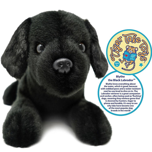Blythe the Black Lab Puppy Dog, 17 Inch Stuffed Animal Plush