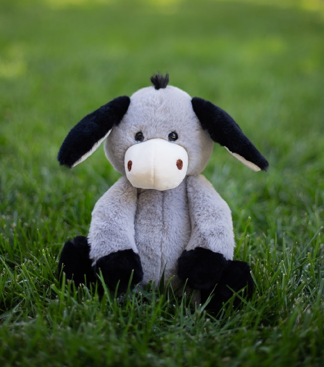 World's Softest Lushee 16 Inch Plush Gray Darly Donkey, Stufed Animal
