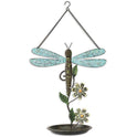 Dragonfly and Daisies, 13" Birdfeeder by Sunset Vista Designs