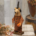 Primitive Halloween Mouse Figurine Rustic Fall Decor Autumn Shelf Sitter