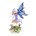 'Violet Fairy' Figurine on Mushroom by Faery Artist, Amy Brown Collection 6.5"