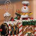 Gingerbread, Snowman and Candy Cane Christmas Holiday 3-Piece Resin Train