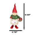 Granny Garden Gnome With Toadstool Basket, Small Statuette Garden Decor