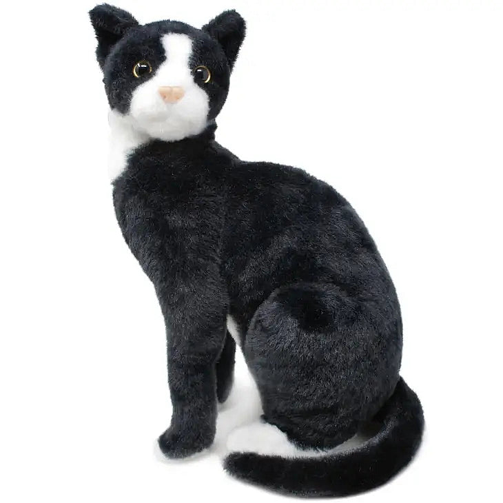 Tate The Tuxedo Black and White Kitty Cat, 14" Plush Stuffed Animal