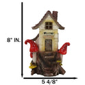 Enchanting Small Fairy Gnome Home, LED Light Up Resin 8" House