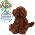 Laurel the Labradoodle 12 Inch Stuffed Animal Plush Puppy Dog, Brown