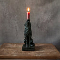 Ululanoctis Gothic Decor Dark Academia Cold Cast Resin Wolf Candle Holder