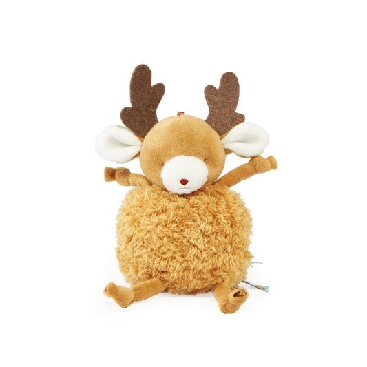 Bunnies By The Bay Deer Me the Reindeer Roly Poly Holiday Plush