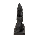 Ululanoctis Gothic Decor Dark Academia Cold Cast Resin Wolf Candle Holder