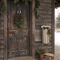 Primitive 14" Wooden Sleigh Wall Hanging Rustic Country Winter Christmas Sled