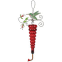Birds of a Feather Metal and Glass 20.5" Decorative Red Hummingbird Feeder