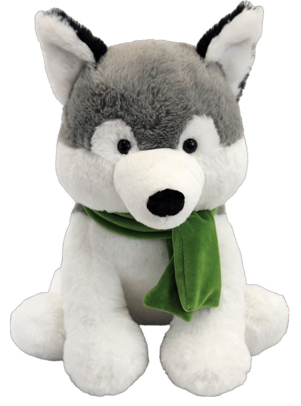 Beverly Hills Teddy Bear Co. Large Winter Cozies Hugger Husky Dog, 14" Plush