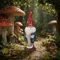 Fairy Garden Resin Garden Gnome with Toadstool Mushroom Figurine 9.84" Tall