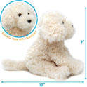 Luka the Labradoodle 12 Inch Stuffed Animal Plush Puppy Dog, Cream