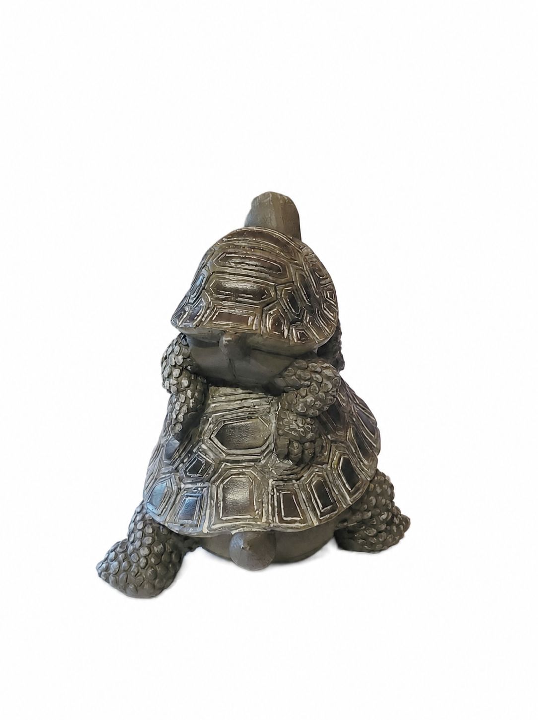 Stacked Turtles Figurine, Resin Tortoise 5 1/2" Small Statue, Garden Accent