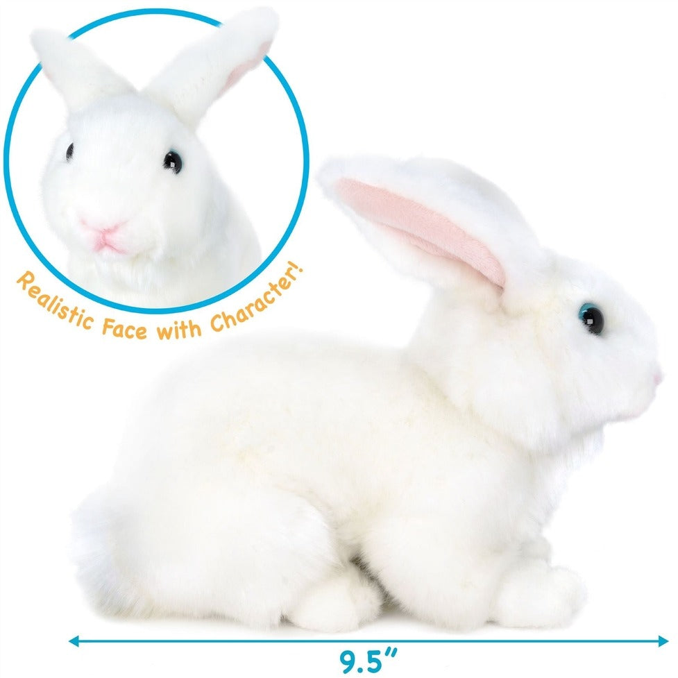 Wren the White Bunny Rabbit 10 Inch Stuffed Animal Plush