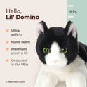 Bearington Collection Lil' Domino the Black & White Cat, Tuxedo Kitten Plush 8"