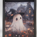 The Ghost's Secret Garden Halloween Wood Framed Wall Art, 11.75" X 9.5"