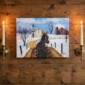 Billy Jacobs "Sleigh Bells Ring" Canvas Wall Art 12x16 Rustic Winter Farmhouse
