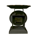 Distressed Vintage Style Black Bee Old Town Metal Scale 7" Tabletop Clock