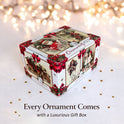 Graceful Hummingbird Iridescent Handcrafted Ornament with Gift Box