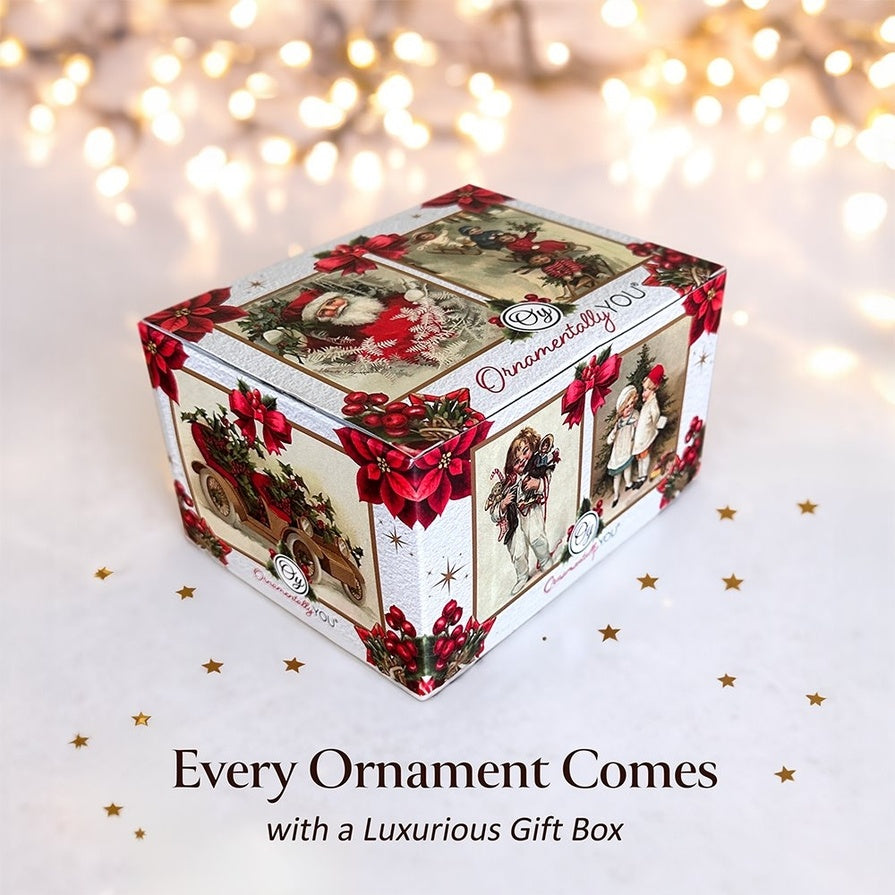 Graceful Hummingbird Iridescent Handcrafted Ornament with Gift Box