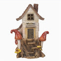 Enchanting Small Fairy Gnome Home, LED Light Up Resin 8" House