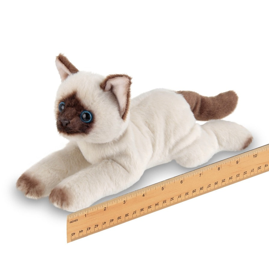 Bearington Collection Lil' Cleo the Siamese Cat, Kitten Plush 8" in Box