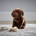 Living Nature Chocolate Labrador Plush, 8" Dog, Eco-Friendly
