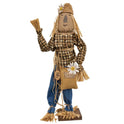 Billy the Gardener Standing Posable Scarecrow On Base, Primitive Fall Decor