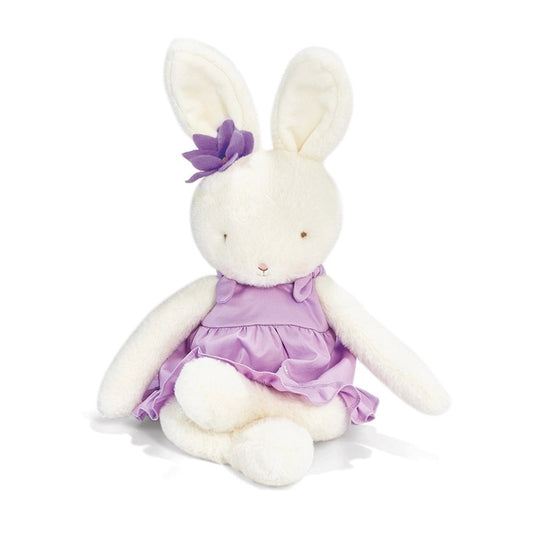 Bunnies By The Bay Plush Garden Bloom Bunny, Purple Dress, 15" Stuffed Animal – detail view