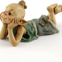 Miniature Fairy and Terrarium Garden Pixie in Thought Statue, 1 1/4"