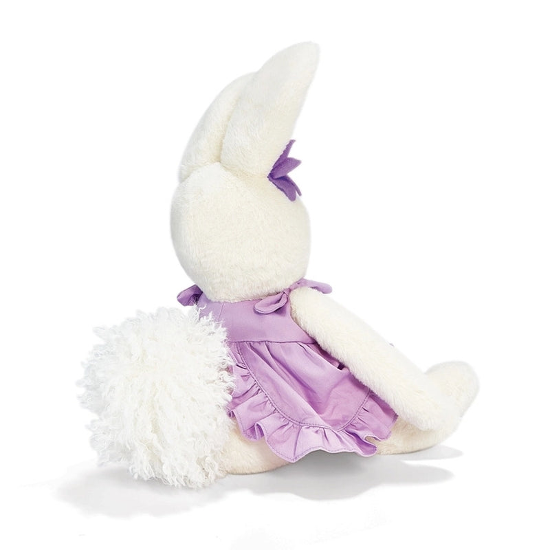 Bunnies By The Bay Plush Garden Bloom Bunny, Purple Dress, 15" Stuffed Animal
