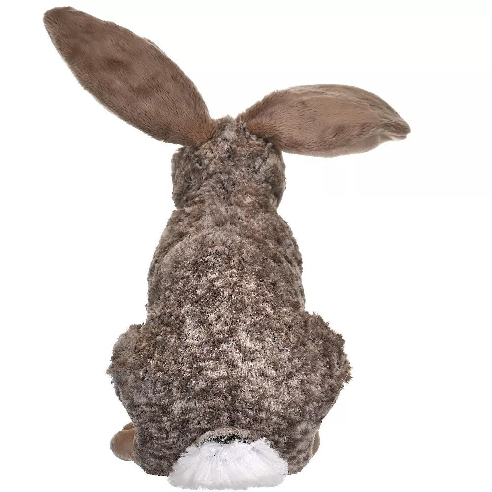 Wild Republic Cuddlekins Soft Plush Realistic Hare, 12" Stuffed Animal