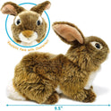 Brigid The Brown Bunny Rabbit, 10" Plush Soft Stuffed Animal, Viahart