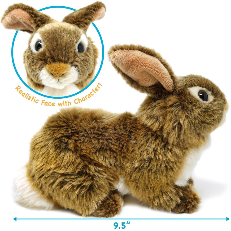 Brigid The Brown Bunny Rabbit, 10" Plush Soft Stuffed Animal, Viahart