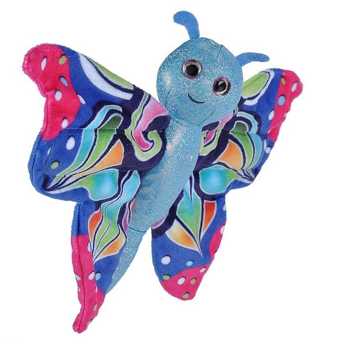 Wild Republic Huggers Colorful Butterfly Wearable Stuffed Animal, 8 Inches