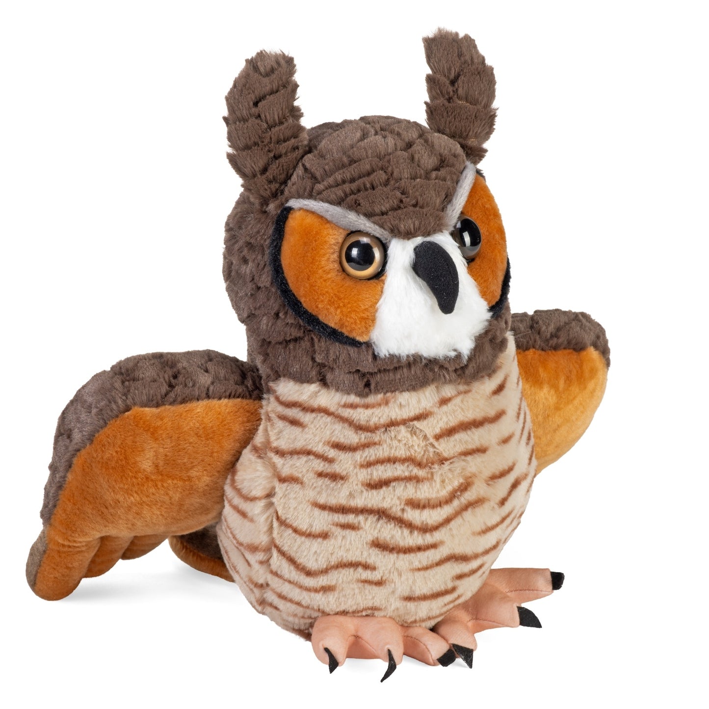 Great Horned Owl Realistic Plush, 12" Stuffed Animal, Wild Republic Cuddlekins