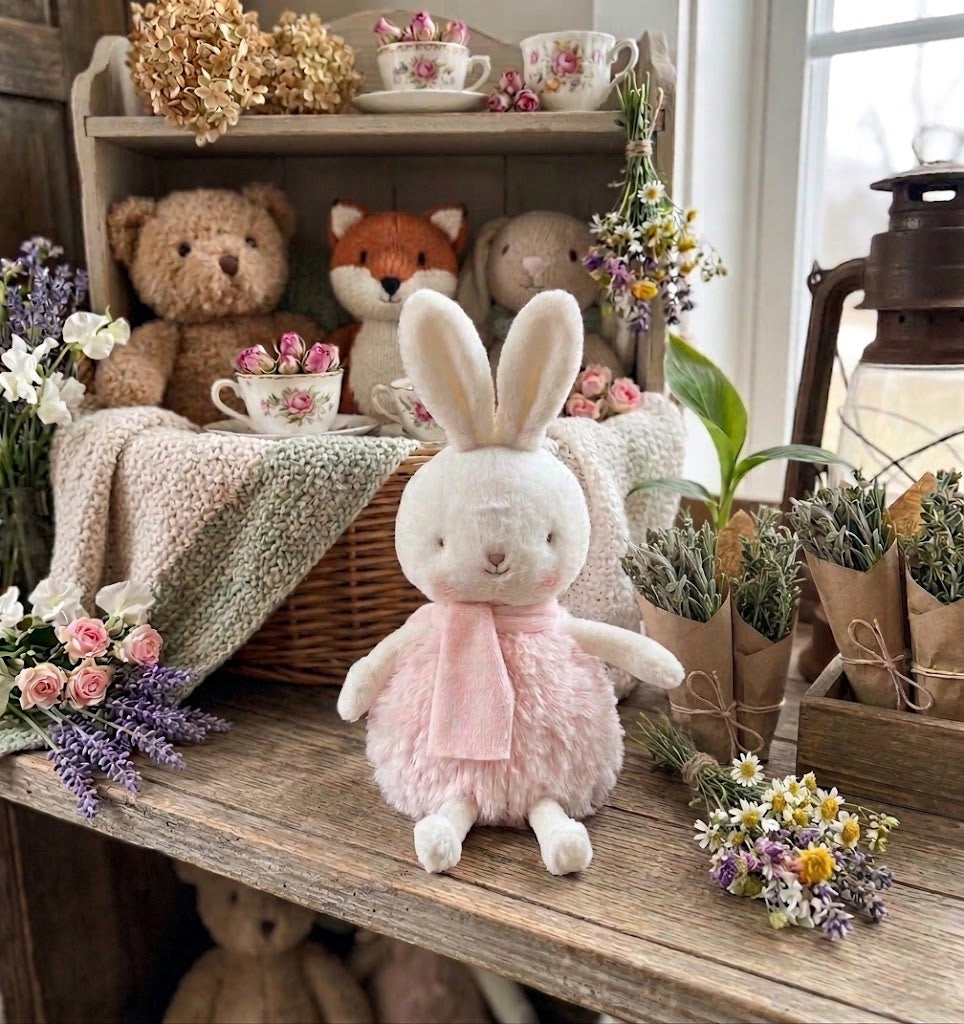 Bunnies By The Bay Aurora Angora The Bunny Poly Poly 5" Plush Bunny Rabbit
