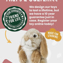 Living Nature Brown Sitting Lop Eared Rabbit Stuffed Animal, 7" Plush