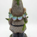 The Succulent Beard Resin Bird Feeder Gnome, 13.4" Weather-Resistant Seed Feeder