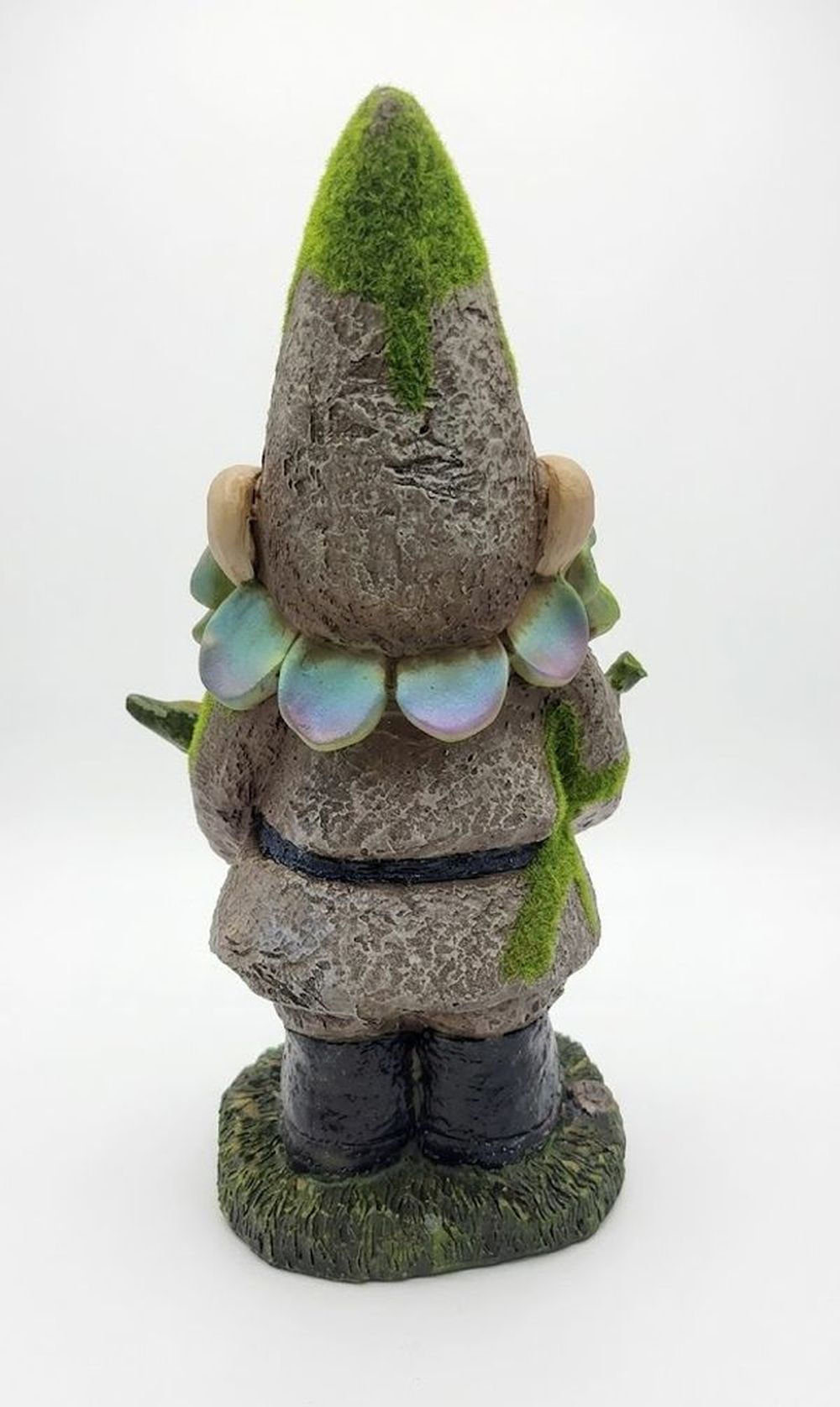 The Succulent Beard Resin Bird Feeder Gnome, 13.4" Weather-Resistant Seed Feeder