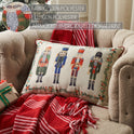 Classic Traditional Nutcracker Cream Christmas Holiday Throw Pillow 14" x20"