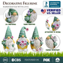 Garden Guardians Set of Three 6" Colorful Gardening Gnome Figurines